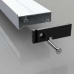 UPVC Door Infill Bar 54 End Caps