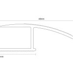 Curved Edge Ramp Flooring Trim (M131)