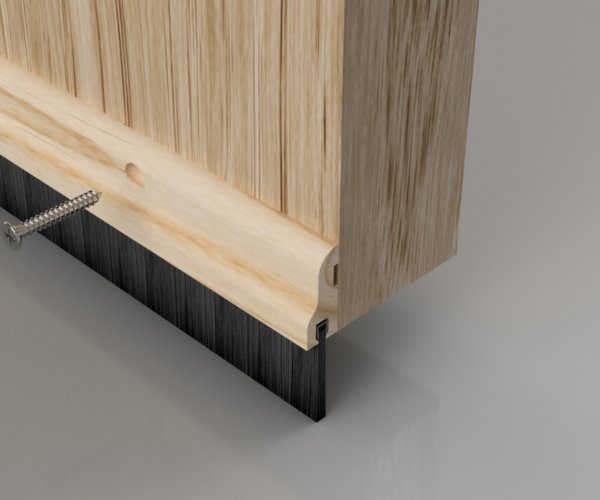 HARDWOOD THRESHOLD WEATHER BAR Wedge Rain Deflector Wood Timber Door Sections 