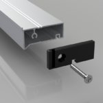 UPVC Door Infill Bar 45 End Caps